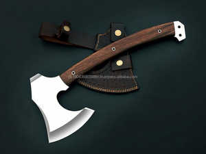 ขวานเหล็กดามัสกัสคุณภาพสูงสำหรับงานอุตสาหกรรม ใช้งานได้หลากหลาย ด้ามจับเหล็กดามัสกัสสีเงิน ดีไซน์ยอดนิยม - Product Image 3