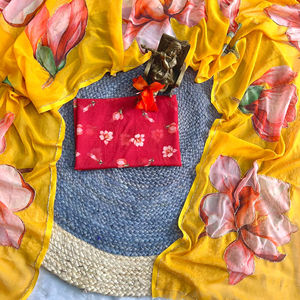 Soft Pure Georgette Handwork Sarees Trending Bollywood Pakistani Styles para Summer Party Wear Heavy Material Model Banarasi - Product Image 1