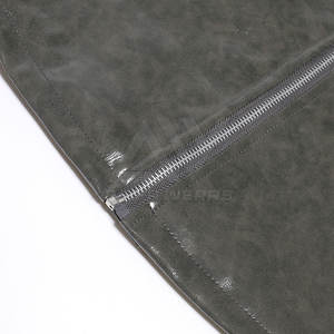 Venta al por mayor High Street Style Hombres Chaqueta de cuero de talla grande con cuello alto Temporada de invierno Uso al aire libre Patrón de letras - Product Image 5