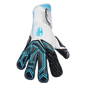 Gants de gardien de but de qualité supérieure, personnalisés, contact de la paume avant en latex, dos en latex haute mousse et enveloppe de pouce en silicone injecté - Product Image 6