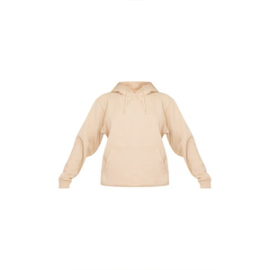 Sweat à capuche surdimensionné pour femmes en polaire avec logo personnalisé OEM ODM pull à coupe ample sweat chaud pour l'hiver hauts avec logo à l'avant vente en gros - Product Image 2