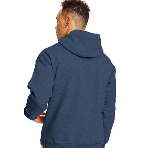Pull à capuche surdimensionné pour hommes 100% coton polaire noir logo brodé en gros grande qualité pour la saison d'hiver - Product Image 1