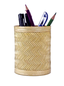 Nouvelle arrivée moderne bureau et école porte-stylo de table haute qualité Jute support fixe avec métal en gros - Product Image 4