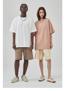 T-shirts lourds de haute qualité pour hommes pour hommes T-shirt surdimensionné en coton brodé Oem personnalisé avec logo vierge pour hommes - Product Image 3