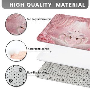 Custom Printed Bath <b>Mat</b> <b>Bathroom</b> Rug <b>Set</b> for <b>Bathroom</b> Non-Slip Shower Curtain Bath <b>Mat</b> - Product Image 4