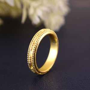 Anillo Chapado en Oro de 18K, Diseño Coreano Simple y Minimalista para Mujer, Accesorio Moderno para Bodas y Fiestas, Venta al por Mayor - Product Image 6