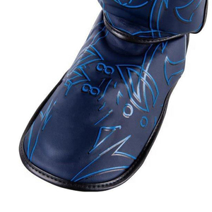 <b>Muay</b> <b>Thai</b> <b>Shin</b> <b>Guards</b> Sanda Fighting Protective Gear Thickened PU Material Boxing and Taekwondo Ankle <b>Shin</b> <b>Guards</b> - Product Image 4