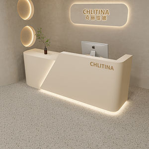 Petit bureau de réception moderne pour salon de beauté, spa et <span class=keywords><strong>magasin</strong></span> de détail Présentoir de comptoir avant - Product Image 6