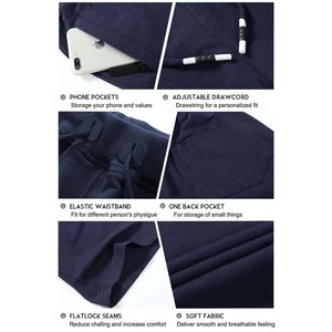 Fabricant OEM sur mesure Short uni Vêtements en coton 220gsm pour hommes Short de jogging Streetwear avec poches Short d'été à vendre - Product Image 6