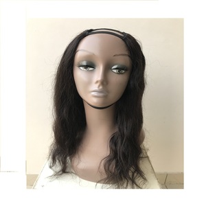 Raw Malaysian Hot Products 22" Natural Wavy <b>U</b> <b>Part</b> <b>Wig</b> Single Donor Wholesales Remy Cuticle Aligned Virgin Human Hair Extensions - Product Image 1