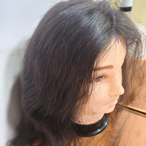 วิกผมลูกไม้เต็มศีรษะคุณภาพพรีเมียมพิเศษ ผมตรงธรรมชาติจากอินเดีย สีธรรมชาติ ไม่ต้องใช้กาว หนาแน่น จัดเรียงเกล็ดผมอย่างดี - Product Image 4