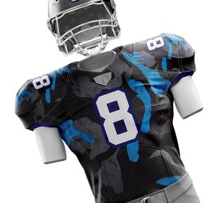 Maillots de football américain pour hommes de haute qualité 2025, ensemble unique de chemises/tops imprimés courts, respirants, antibactériens, séchage rapide - Product Image 3