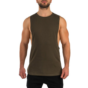 Débardeur à col en V 100% coton à carreaux pour hommes, vêtements de sport respirants et à séchage rapide, débardeurs pour le fitness et les performances. - Product Image 1