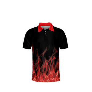 New Sublimation Print Custom Design 100% Polyester Solid <b>Bowling</b> for Shirt Quick Dry Breathable Short Sleeve Jersey - Product Image 4