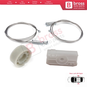 BWR5440 ensemble de réparation de lève-vitre porte arrière pour 3 série E46 2 portes cabriolet 1999-2006 M3 318 320 323 325 330 - Product Image 5