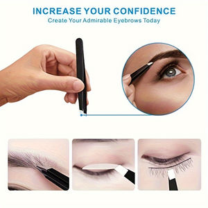 Ciseaux de beauté colorés personnalisés de haute qualité petits outils à ongles pointus pour sourcils nez cheveux cils coupe maquillage en acier inoxydable - Product Image 5