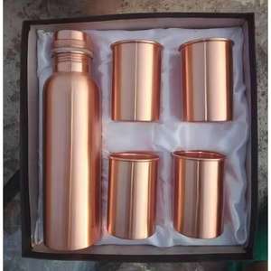 Botella de agua de cobre ecológica de alta calidad exportada desde la India Vasos de plástico-Comprar ahora - Product Image 2