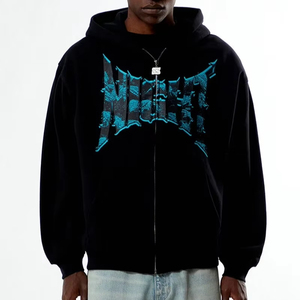 OEM sweat à capuche personnalisé logo impression broderie sweats unisexe Streetwear pull surdimensionné fournisseur de gros - Product Image 1