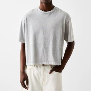 T-shirts streetwear personnalisés OEM imprimés en sérigraphie, 100% coton, écologiques, respirants, coupe ample, vintage pour hommes - Product Image 5