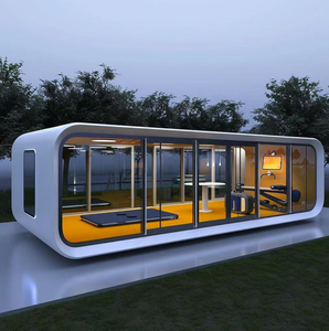 Cabine de couchage mobile moderne, capsule hôtelière, maison conteneur, pod de couchage, cabine mobile extérieure, hôtel de voyage - Product Image 1