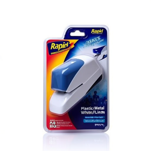 Agrafeuse électrique Rapid 5050e, capacité fixe 50 feuilles (80 g/m²), plastique/métal, blanc/bleu - Product Image 2
