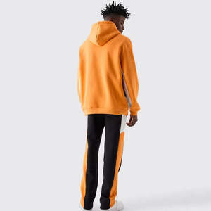 Custom Premium Quality 100%Cotton Blank Panel <b>Worked</b> Oversized 2Pcs Flared <b>Hoodies</b> Sweatsuit Patchwork Cotton Fleece <b>Hoodies</b> <b>Men</b> - Product Image 6