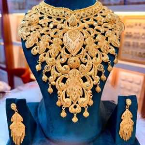 Conjunto de joyería de moda turca chapado en oro de 24 quilates - Product Image 1