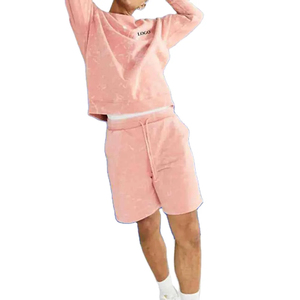 2026 New Arrival <b>Men</b> Oversized Long Sleeve Sweatshirt and Jersey <b>Shorts</b> Wholesale Price Two Piece Regular Fit <b>Shorts</b> Set For Man - Product Image 1