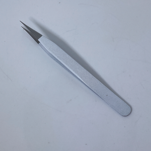 Pinzas para pestañas, logotipo personalizado, Etiqueta Privada, punta de fibra de acero inoxidable, venta al por mayor, pinzas de extensión de punta de fibra - Product Image 1