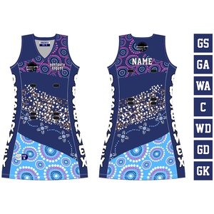 Uniforme de Netball Sublimado Personalizado, Talla Grande, Corte Ajustado, Secado Rápido, Color/Ralla Personalizada, Alta Calidad, Spandex/Algodón, Profesional - Product Image 3