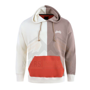 Sweat-shirt à capuche en polaire française de haute qualité pour hommes, avec impression solide, en tissu épais, avec poche taille XS - Product Image 1