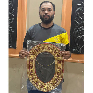 Collier maçonnique Shriner avec chaîne couleur strass ornant la chaîne collier degré collier et bijou MASONIC NAVY BLUE LODGE CHAIN - Product Image 1