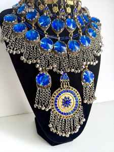 Conjunto de collar y pendientes de Gargantilla Kuchi de acero inoxidable personalizado Vintage para mujer, regalos de aniversario para fiesta de boda - Product Image 5