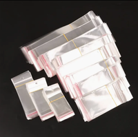 Sacs en plastique transparents personnalisés en OPP, auto-adhésifs, pour vêtements, bonbons, fruits, petits objets, pochettes en PE, CPE, auto-scellantes