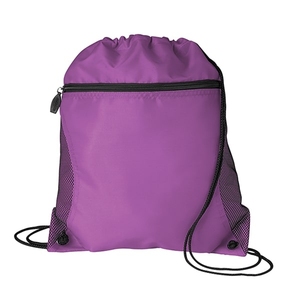 Venta al por mayor 600D PVC recubierto Cardura de moda impermeable bolsa con cordón con bolsillos de acceso rápido para hombres mujeres adultos - Product Image 3