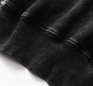Vente en gros 380gsm pull à capuche lourd délavé à l'acide pour hommes et femmes brodé sur mesure Design unique 100% coton coupe décontractée - Product Image 4
