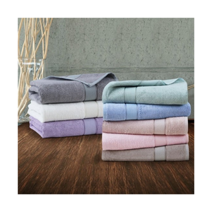 Peach Durable Léger 60x120cm 400GSM Coton Serviettes De Bain Brodé Séchage Rapide Doux Parfait Pour Gym Voyage Et Usage Quotidien - Product Image 2