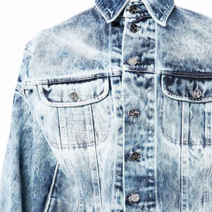 Veste en jean surdimensionnée sur mesure pour hommes, dernière conception, veste en jean pour hommes à bas prix - Product Image 5