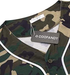 Uniformes de béisbol en blanco liso Hip Hop Hipster béisbol Jersey botón abajo camisas uniformes deportivos hombres mujeres Jersey - Product Image 4