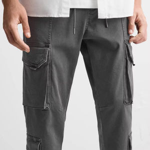 Venta al por mayor Plus Size Men's Cargo Pants Casual Trabajo al aire libre Joggers con Multi-Bolsillo Transpirable Lona Aspecto lavado - Product Image 4