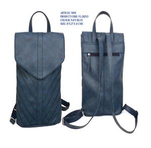 กระเป๋าเป้ผู้หญิงหนังวีแกนมีซิปซับในหนังแท้สำหรับเดินทางสำนักงานนักเรียนสไตล์โรงเรียน - Product Image 1