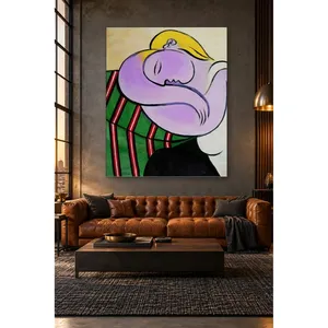 Fida Picasso, femme blonde endormie, impression sur toile - Product Image 2