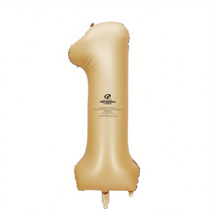 Palloncini Numero Caramello N1 100 Cm, Confezione da 12 Pezzi - Product Image 2