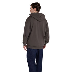 Sweats à capuche à manches longues pour hommes de haute qualité chaud hiver coton Polyester fermeture éclair épaule tombante sweats à capuche pour hommes adultes - Product Image 3