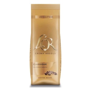 Crema Classique L'Or 500G เมล็ดกาแฟคั่วฝรั่งเศสแบบพรีเมี่ยมกลิ่นหอมเรียบเหมาะสำหรับเอสเปรสโซและกาแฟประจำวัน - Product Image 1