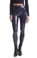 Leggings de yoga et de sport pour femmes, taille mi-haute élastique, couleur unie, respirants, 100 % polyester, extensibles dans les quatre sens, avec poches, longueur intégrale, toutes saisons, OEM