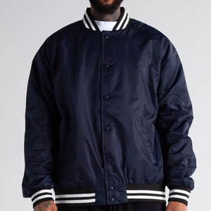Chaquetas universitarias personalizadas para hombre al por mayor chaqueta bomber de béisbol Letterman con bordado personalizado accesorio de temporada de invierno - Product Image 1