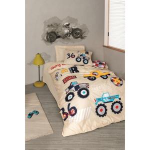 Cotton Box Junior Ranforce Single Car Funda nórdica Set Beige con patrón Ranforce - Product Image 2