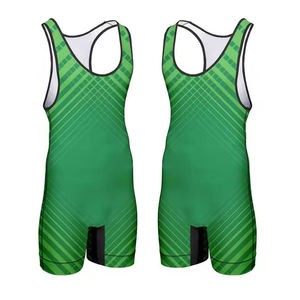 Singlet de lutte sans manches personnalisé pour hommes | Fabricant de vêtements de sport OEM | Uniforme de lutte par sublimation | Privé - Product Image 1