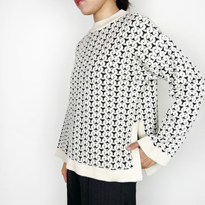 Pull en cachemire pour femme pour l'hiver Mode décontractée Tricoté à la main Anti-boulochage Col rond Logo avant Sensation de chaleur Élégant - Product Image 2